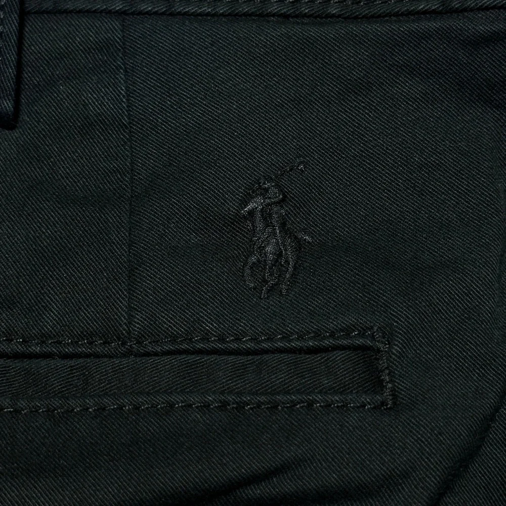 Polo Ralph Lauren Chino Pants Mens 40x30 Stretch Straight Fit Cotton Twill Black